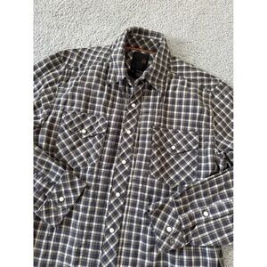 5.11 Tactical Peak Men Gunter Plaid Long Sleeve‎ Snap Front Casual Shirt  Medium